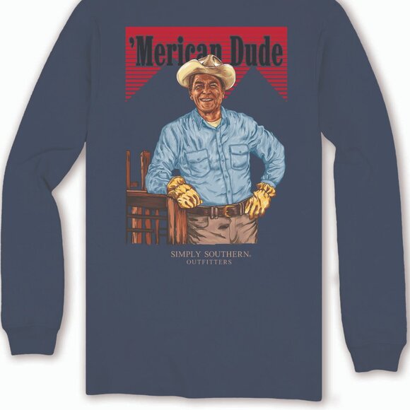 Western 'Merican Dude long sleeve tee - Picture 4 of 4